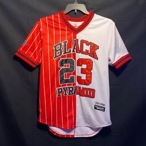 Mens Black Pyramid 23 V neck Jersey shirt (XL)